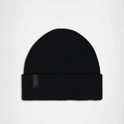 Mons Royale Fjord 100% Merino Beanie Black Unisex