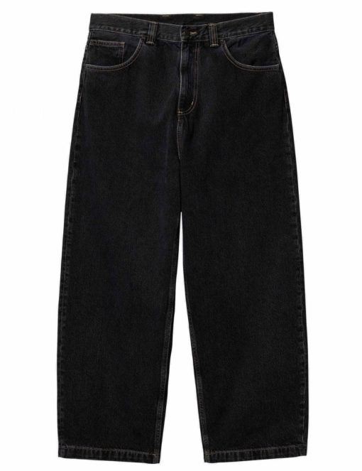 Carhartt WIP Brandon Pant Smith Denim Black, stone washed